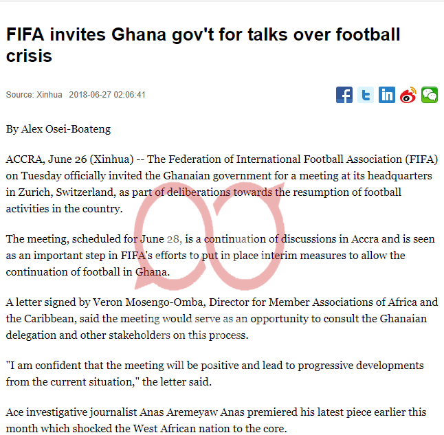 Gana Futbol Federasyonu Yolsuzluk Haberleri