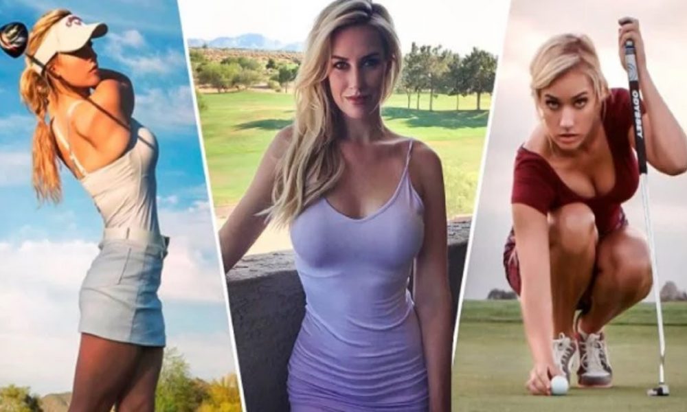Paige Spiranac evde golf oynamaya devam ediyor