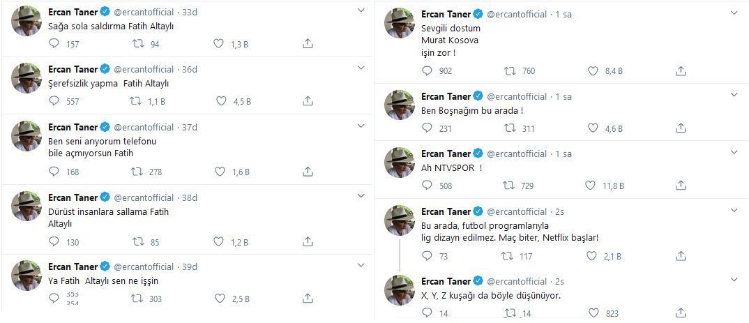 Ercan Taner, Fatih Altaylı'ya neler s&ouml;yledi