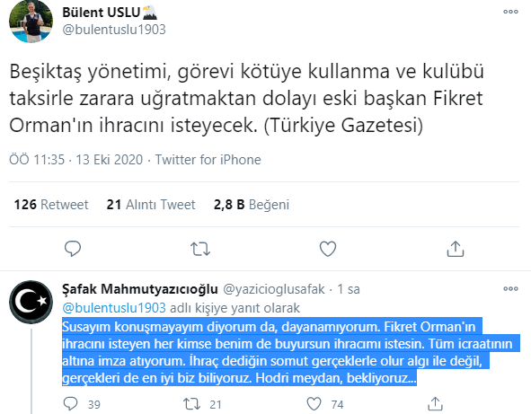 Şafak Mahmutyazıcıoğlu'ndan hodri meydan