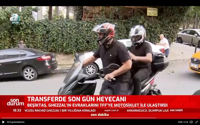 Beşiktaş, Ghezzal'ın evraklarını motorlar yetiştirdi
