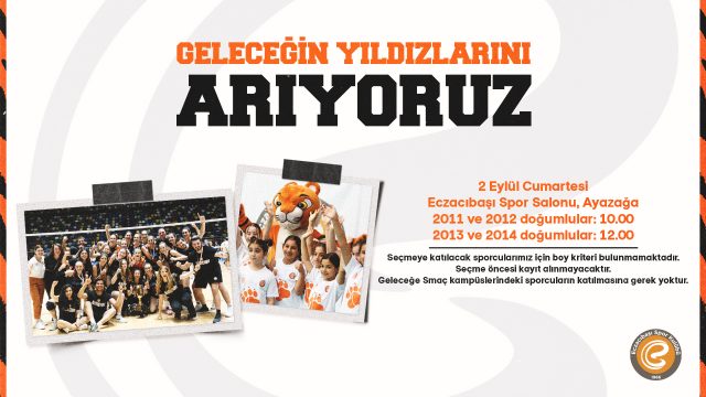 Eczacıbaşı Spor Kulübü Geleceğin Yıldızlarını Arıyor